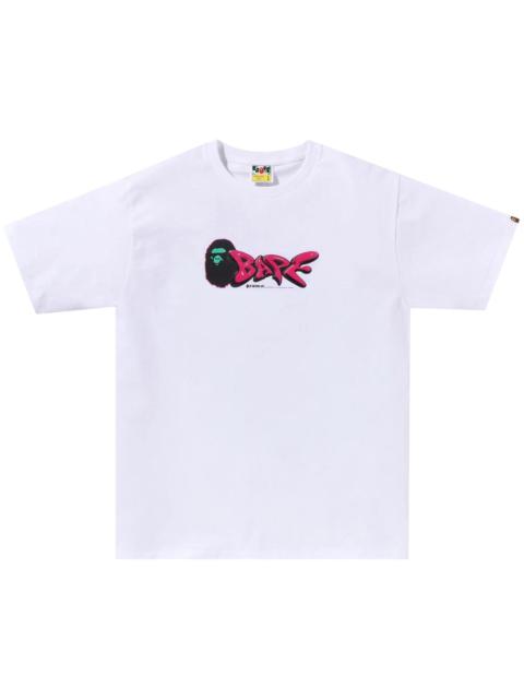 BAPE 3D Art Bape Logo Tee 'White'