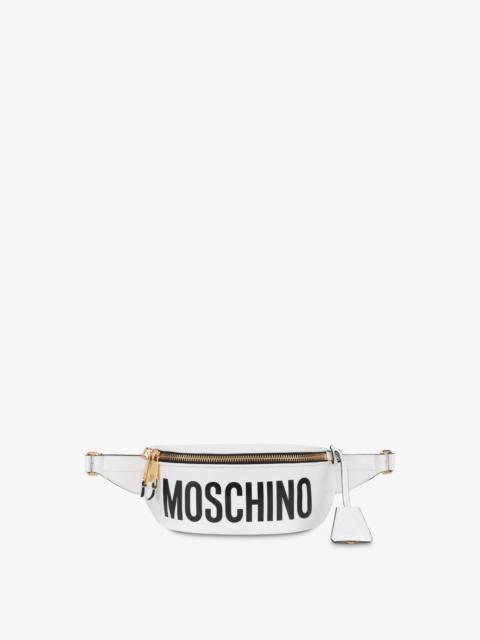 Moschino CALFSKIN BELT BAG WITH LOGO