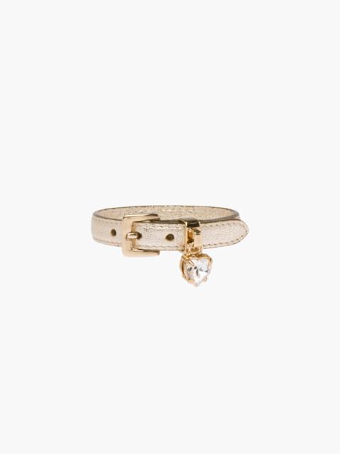 Miu Miu Madras leather bracelet