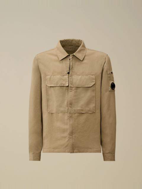 C.P. Company Cotton/Linen Zipped Lens Overshirt