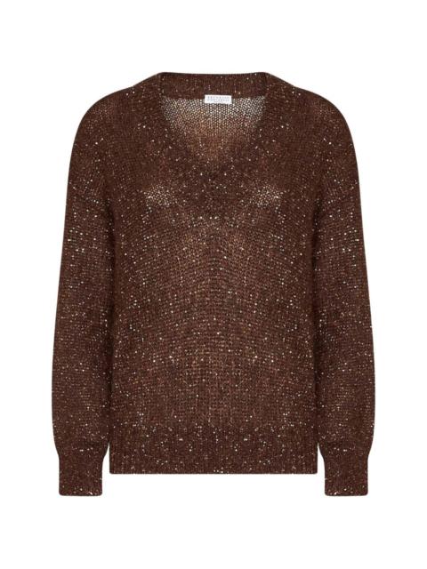 Brunello Cucinelli sequin-embellishment sweater