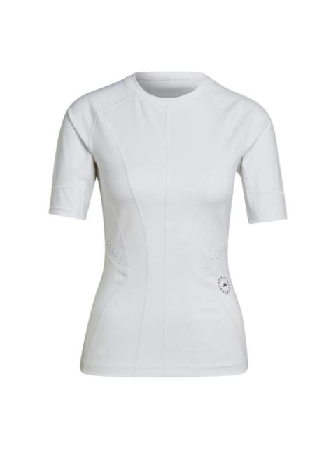adidas (WMNS) Stella McCartney TruePurpose 교육 T-Shirt 'White' HI6152의 adidas