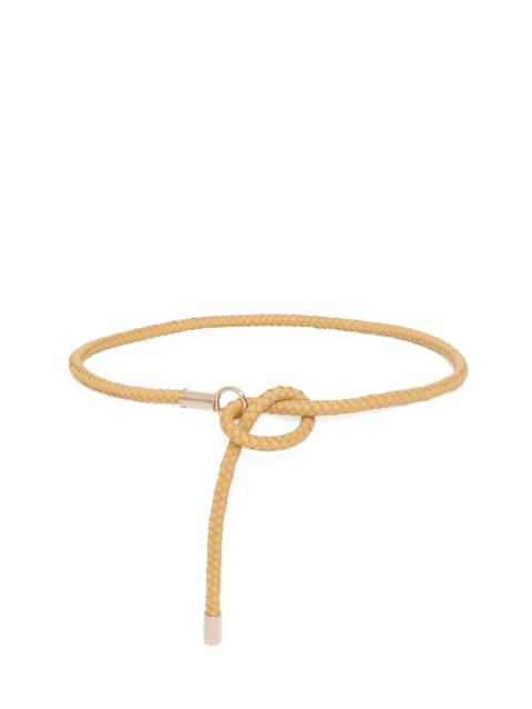 GABRIELA HEARST Rope Braided Belt in Beige Nappa Leather
