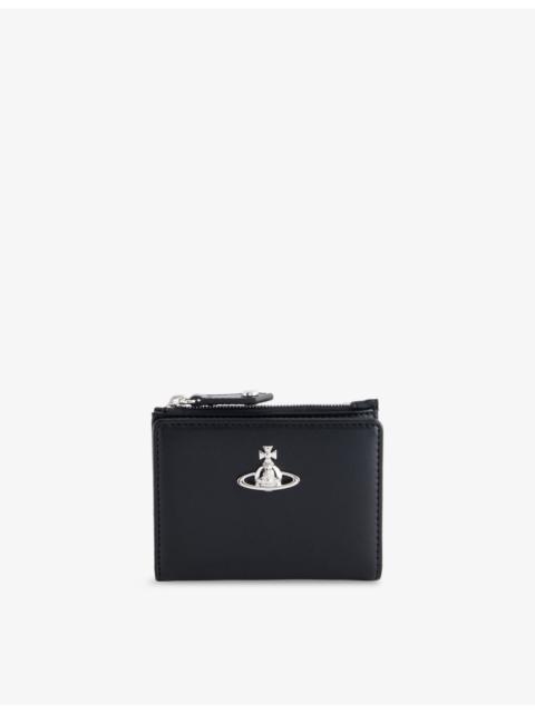 Vivienne Westwood Slim Flap Faux-Leather Card Holder