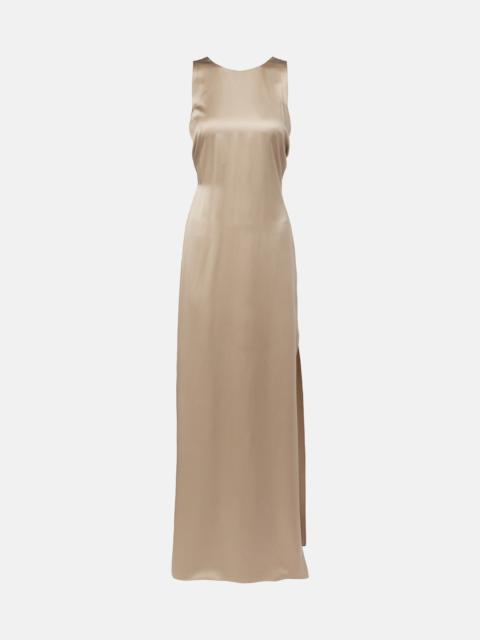 Max Mara Azoto silk satin maxi dress