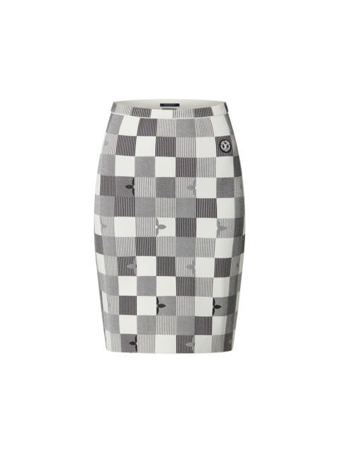 Louis Vuitton Pop Monogram Damier Knit Skirt