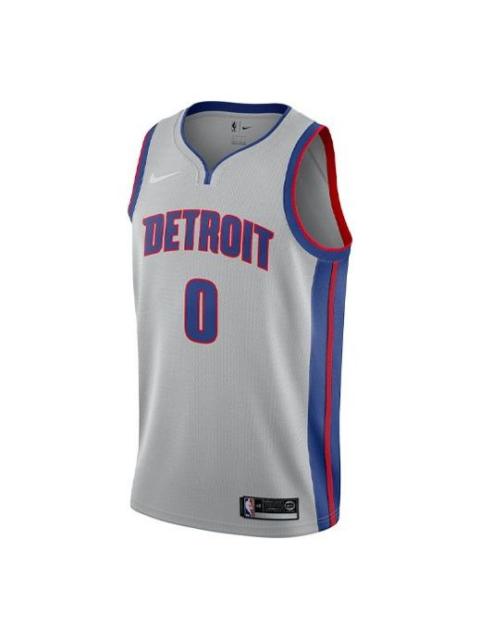 Nike Men's Nike NBA Retro Basketball Jersey/Vest SW Fan Edition Detroit Pistons No. 0 Gray 877204-007
