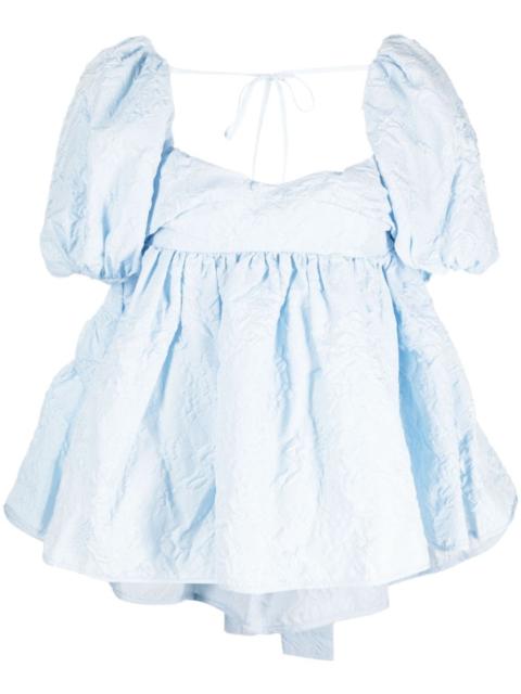 CECILIE BAHNSEN Sari floral-jacquard blouse