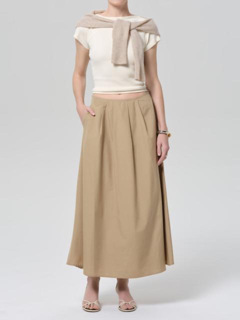 Citizens of Humanity Emi Poplin Skirt In Catalina