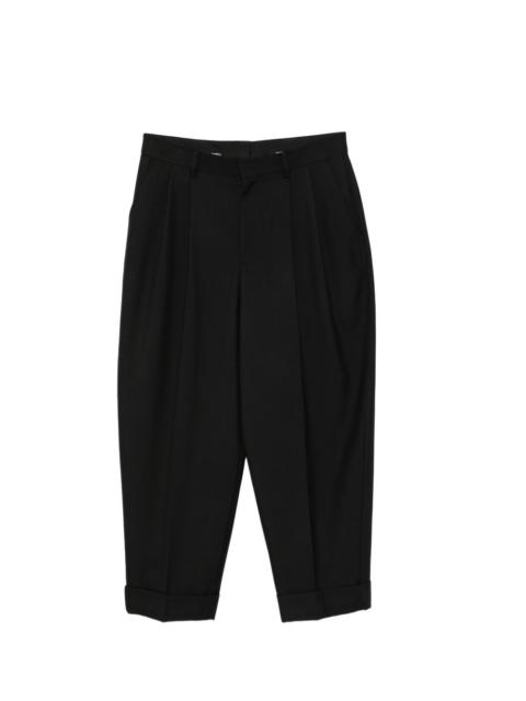 JUUN.J pleated turn-up trousers