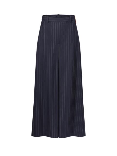 Louis Vuitton Wide-Leg Pinstriped Pants