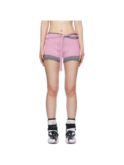 Pink Fringes Shorts