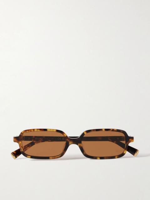 Miu Miu Rectangular-frame tortoiseshell acetate sunglasses Tortoiseshell