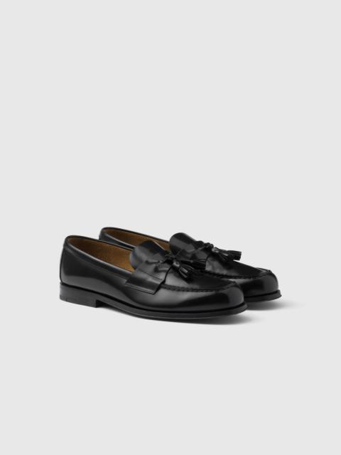 Prada Brushed leather loafers