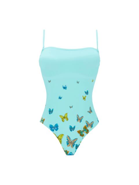 Vilebrequin Women Bustier One-piece Swimsuit Butterflies