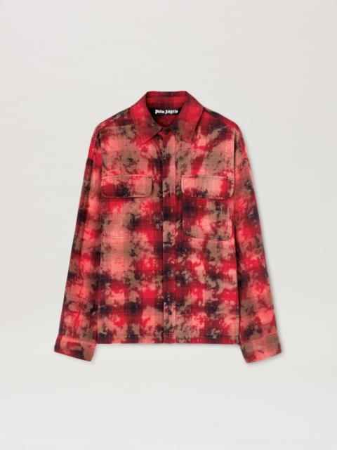 Palm Angels Curved Logo Check Shirt