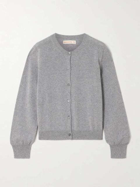 &DAUGHTER Enya mélange cashmere and cotton-blend cardigan Gray