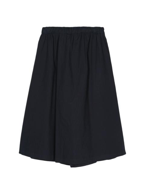 poplin knee-length shorts