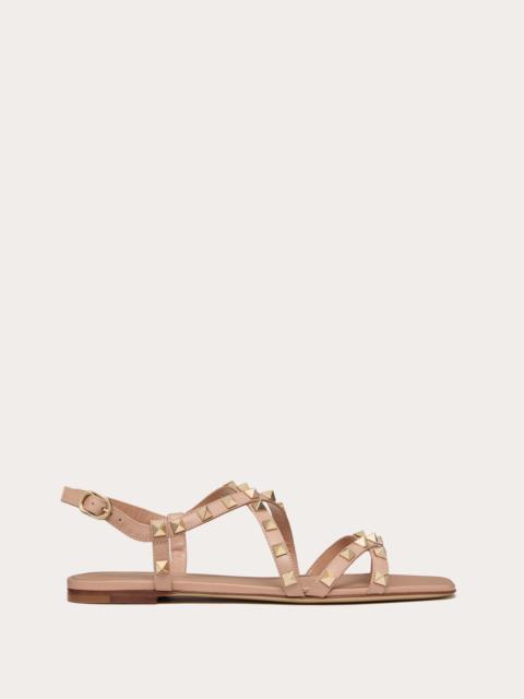 Valentino CALFSKIN ROCKSTUD SANDAL WITH STRAPS