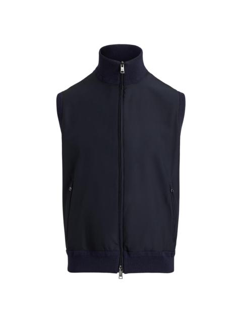 Ralph Lauren Men's Hybrid Full-Zip Sweater Vest - Classic Chairman Navy