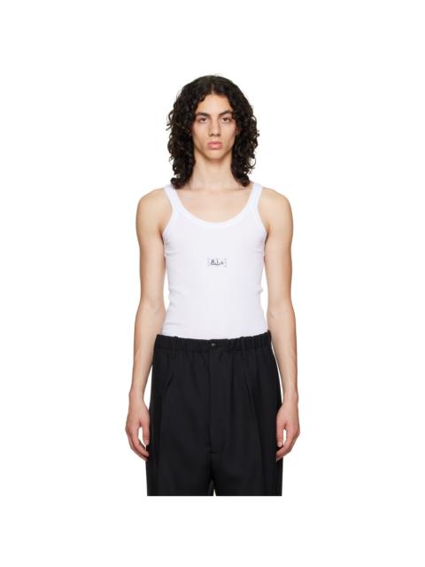 RANDOM IDENTITIES White Printed Tank Top