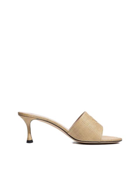 N°21 60mm logo-embossed interwoven sandals