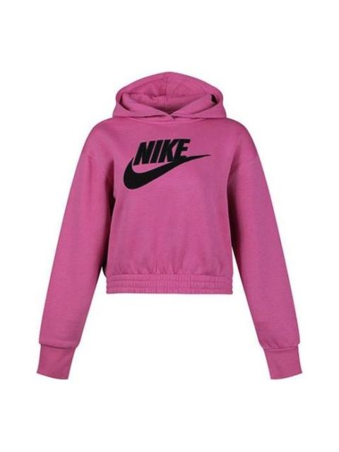 Nike (WMNS) Nike Sportswear Logo Printing Hoodie Purple CJ2035-691