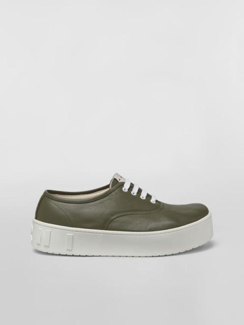 Marni GREEN SOFT CALFSKIN SNEAKER
