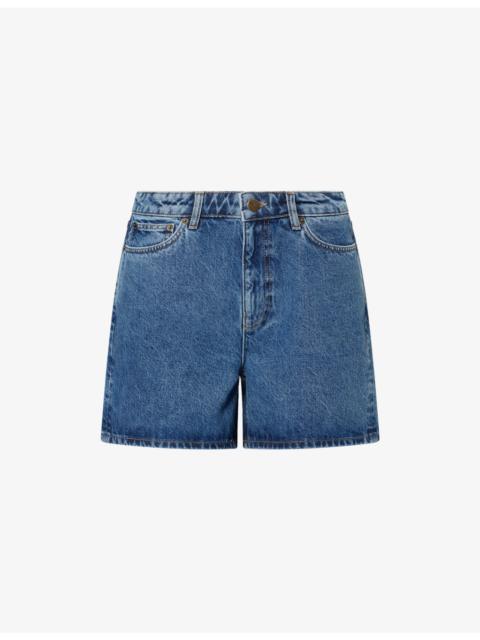 SKALL Willie High-Waist Cotton Denim Shorts