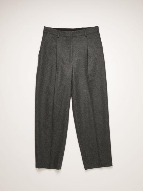 Acne Studios Tapered wool-blend trousers charcoal grey