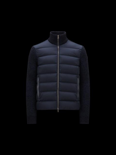 Moncler Padded Wool Blend Cardigan