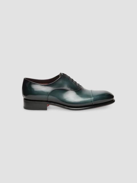 Santoni Men's Lace-Up Leather Dress Shoes - Light Blue