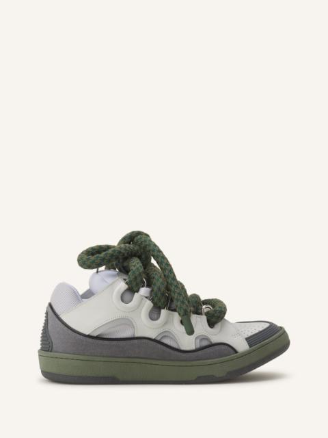 Lanvin CURB SNAKE SNEAKERS IN LEATHER
