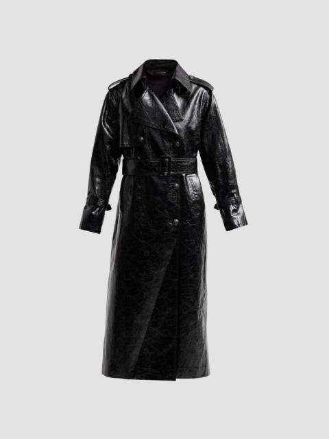 KOBI HALPERIN Women's Rose Coated Longline Coat - Black