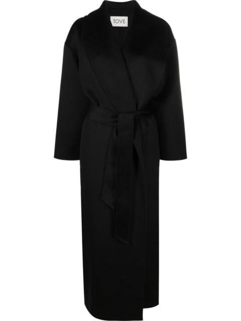 TOVE Jore belted-waist coat