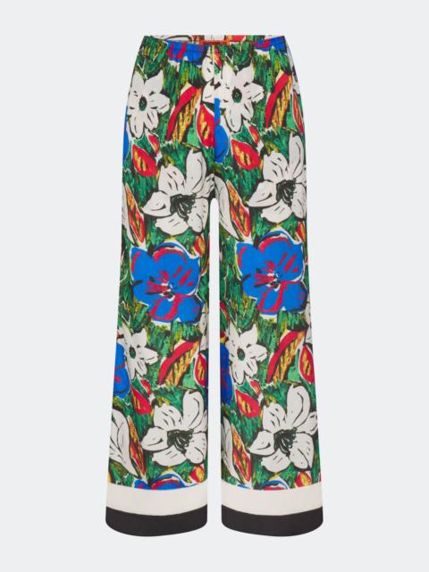 SIMONMILLER Nella Wide Leg Pant In Tropical Floral Print Combo