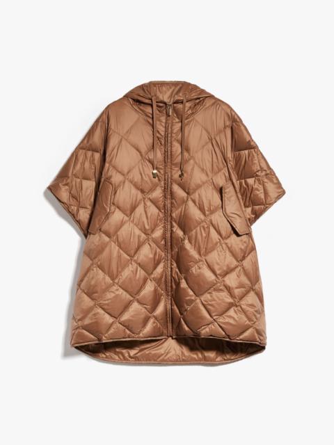 Max Mara TREMAN Cape with hood in water-repellent canvas