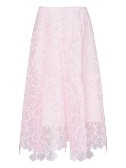 CECILIE BAHNSEN Flavie Coranita Embroidered Skirt