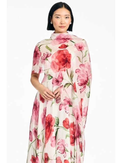 SACHIN & BABI EMMY SCARF - GRANDE WATERCOLOR POPPIES