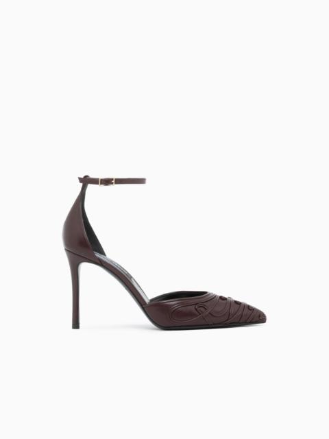 GIORGIO ARMANI DECOLLETE SHOE LEATHER PUMPS