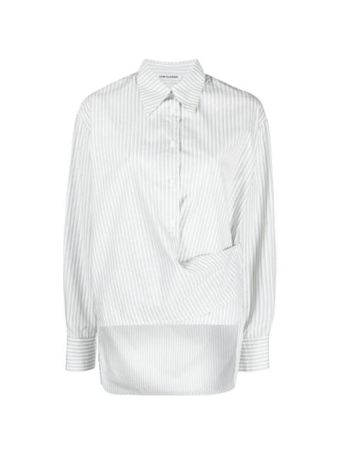 LOW CLASSIC striped long-sleeve shirt