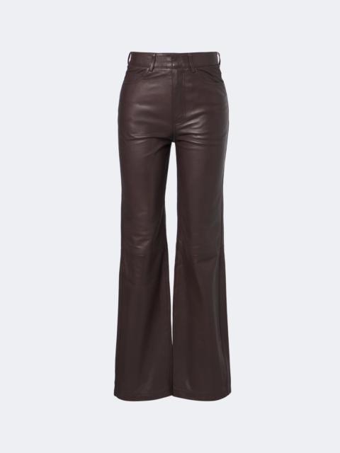 ROTATE Leather straight pants