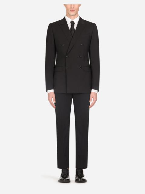 Dolce & Gabbana Double-breasted wool Martini-fit suit