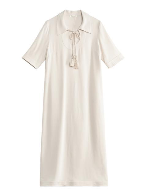 Collared Maxi Dress ivory