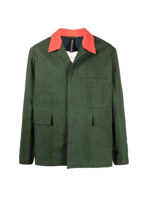DRIZZLE Green Waxed Cotton Chore Jacket