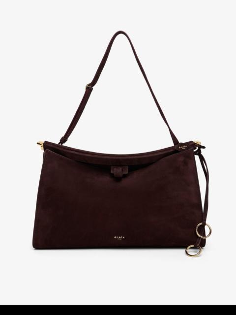 Alaïa Le Click burgundy shoulder bag
