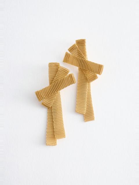 & Other Stories Brass Bow Drop Earrings