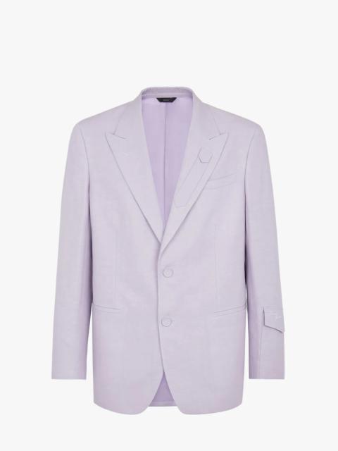 Lilac linen blazer