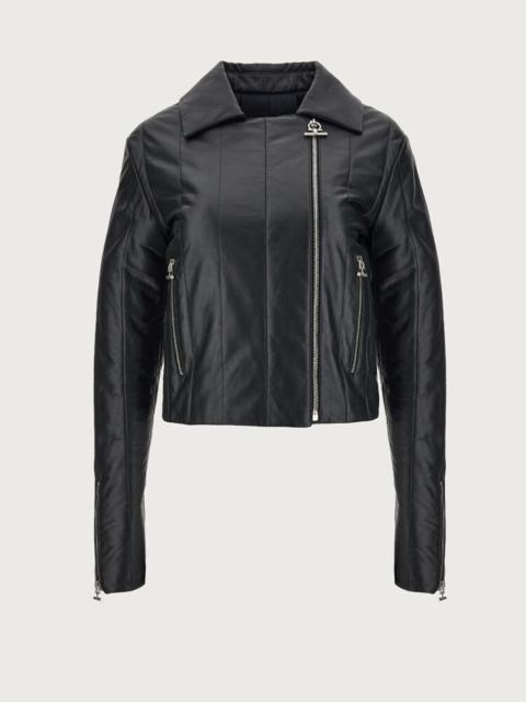 FERRAGAMO NAPPA BIKER JACKET