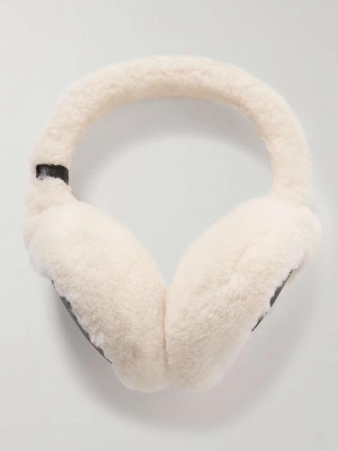 Yves Salomon Shearling earmuffs Black